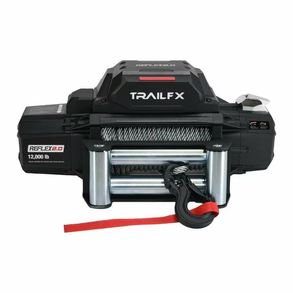 Vehicle Mounted, Vehicle Recovery Winch, 12 Volt Electric, 12000 Pound Line Pull Capacity, Trailfx, Mfr#: WR212B